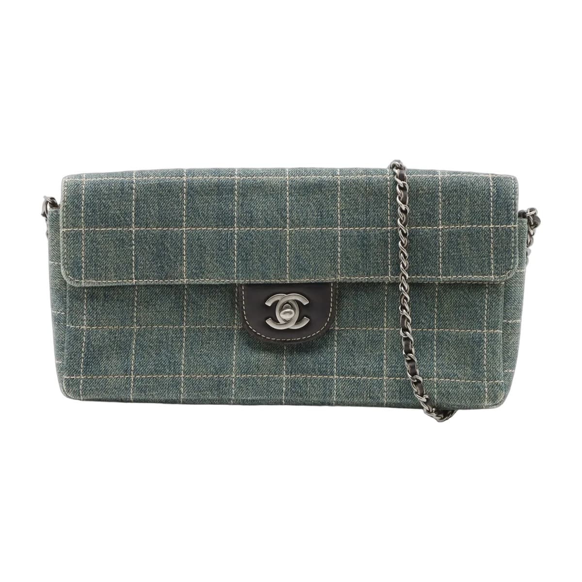 Chanel Chocolate Bar Denim Chain