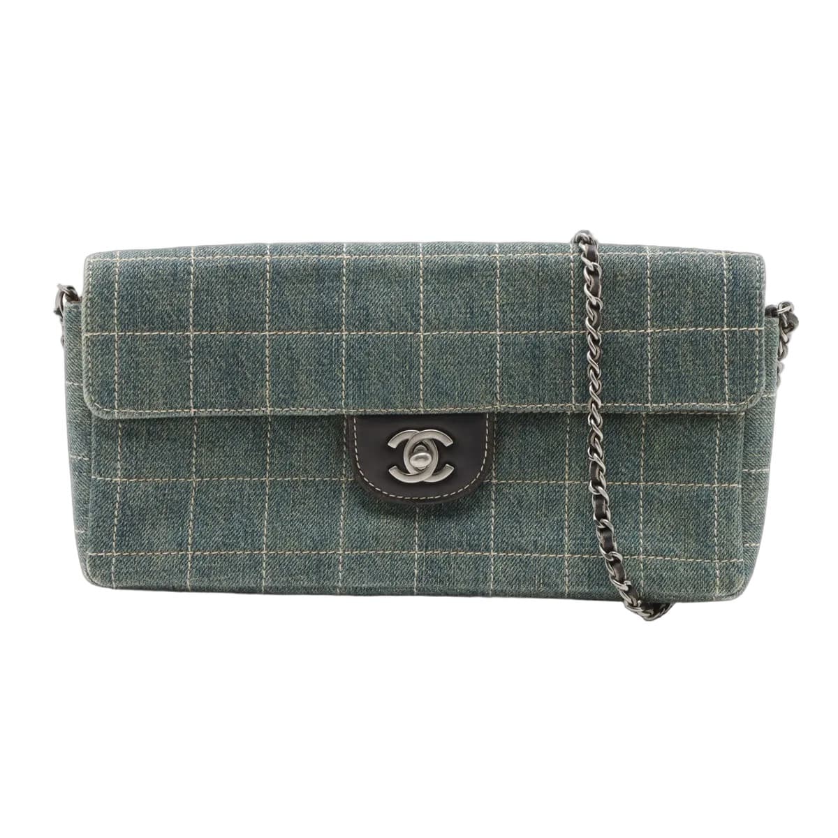 Chanel Chocolate Bar Denim Chain Bag
