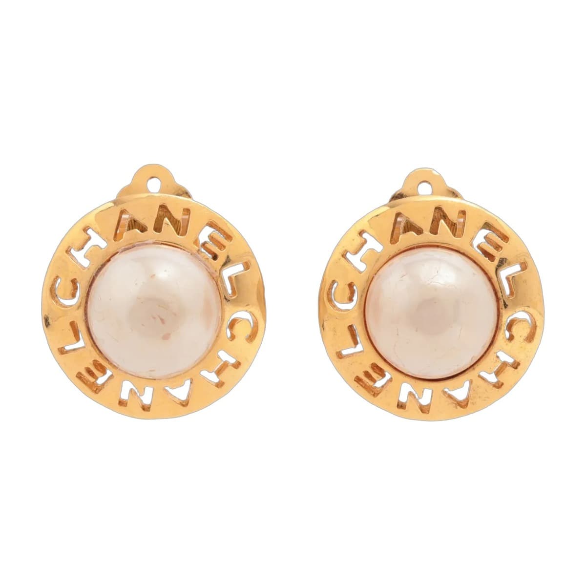 Chanel Logo Earrings