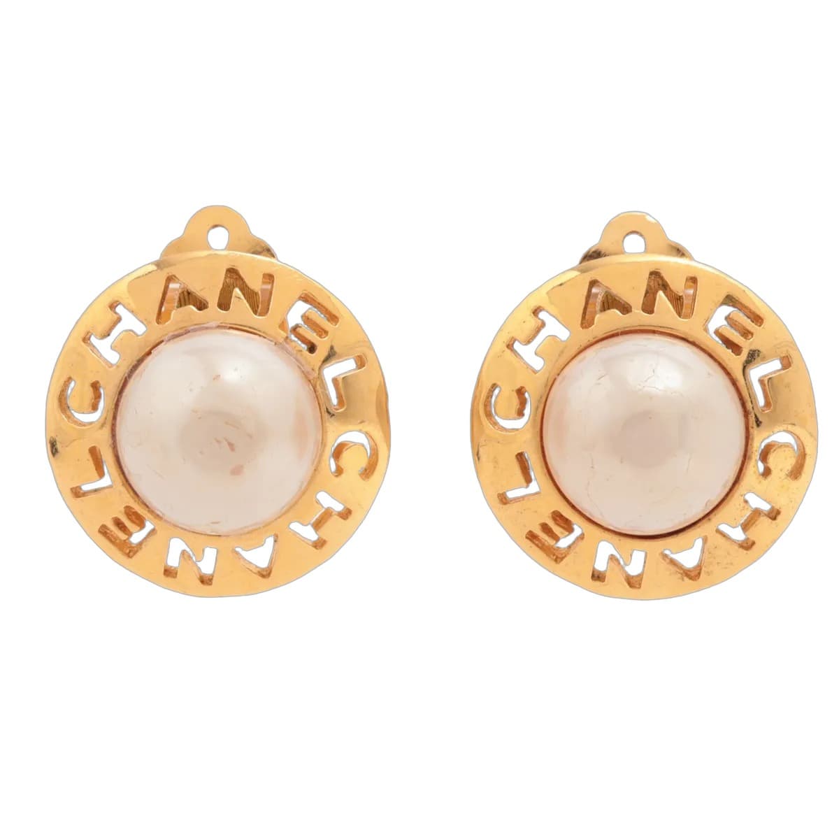 Chanel Logo Earrings