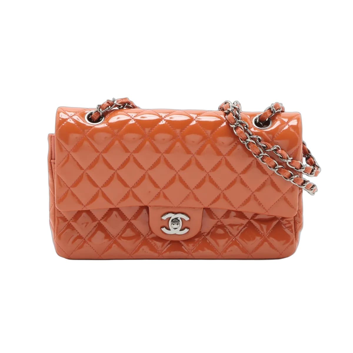 Chanel Matelassé 25 Patent Chain Bag