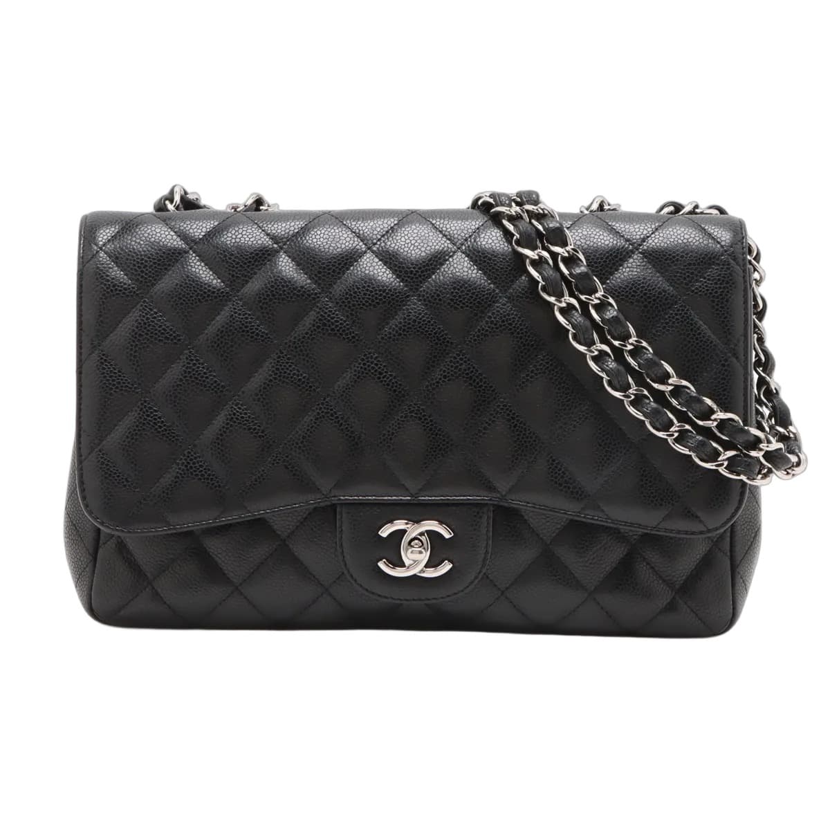 Chanel Matelassé Caviar Large Chain Bag