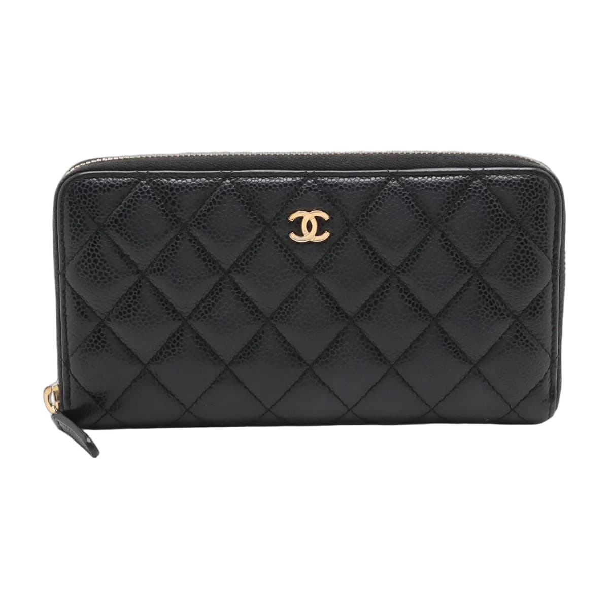 Chanel Caviar Zip Wallet