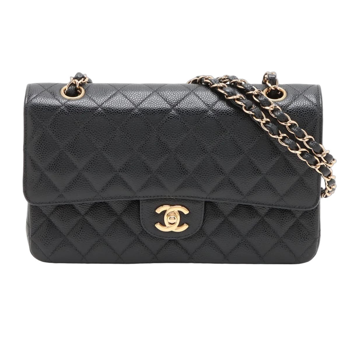 Chanel Matelasse 25 Caviar Double Flap Bag