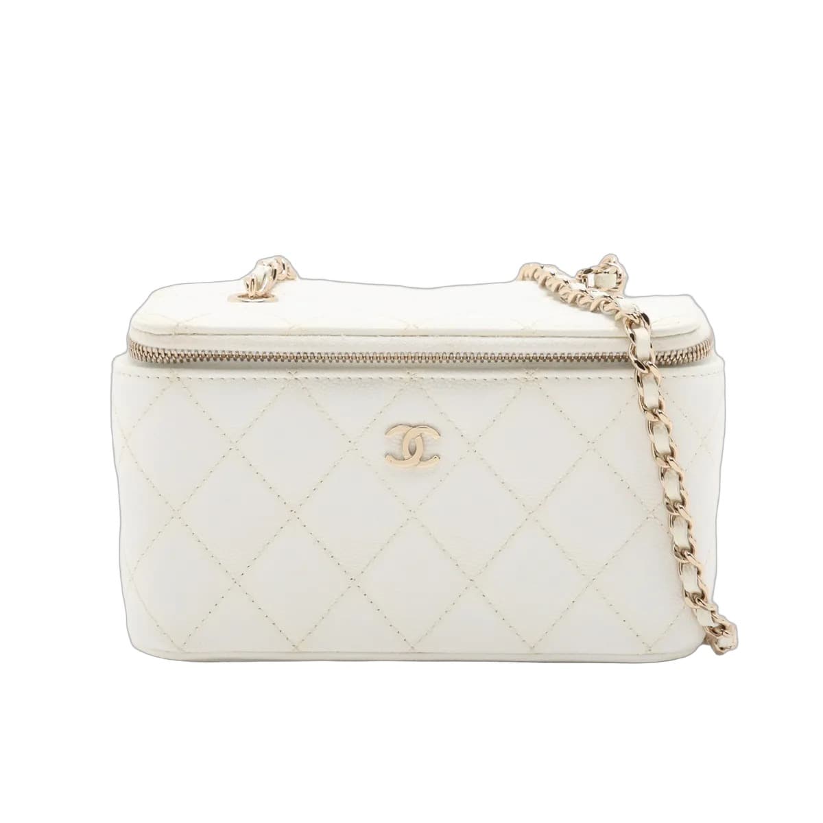 Chanel Mini Matelassé Caviar Chain Bag