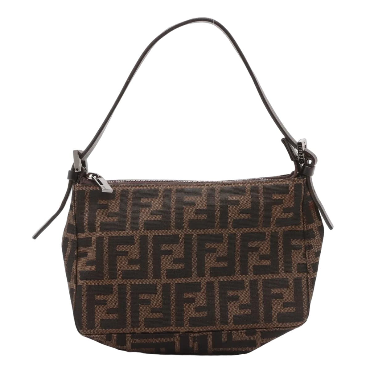 Fendi Zucca Canvas Shoulder Bag