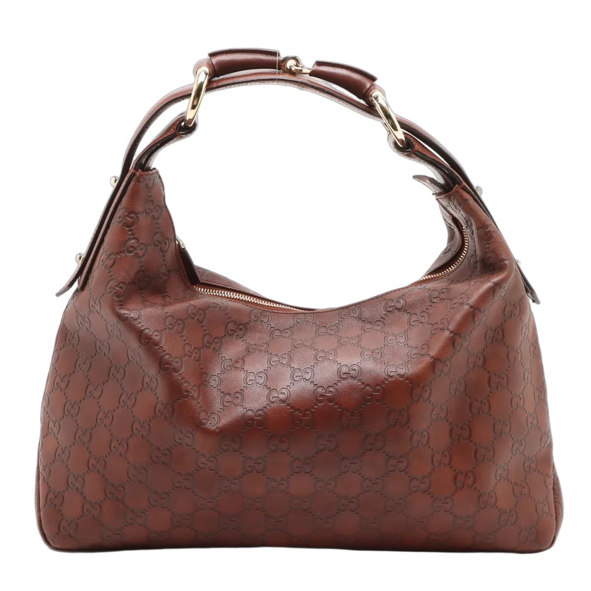 Gucci Guccissima Horsebit Shoulder Bag