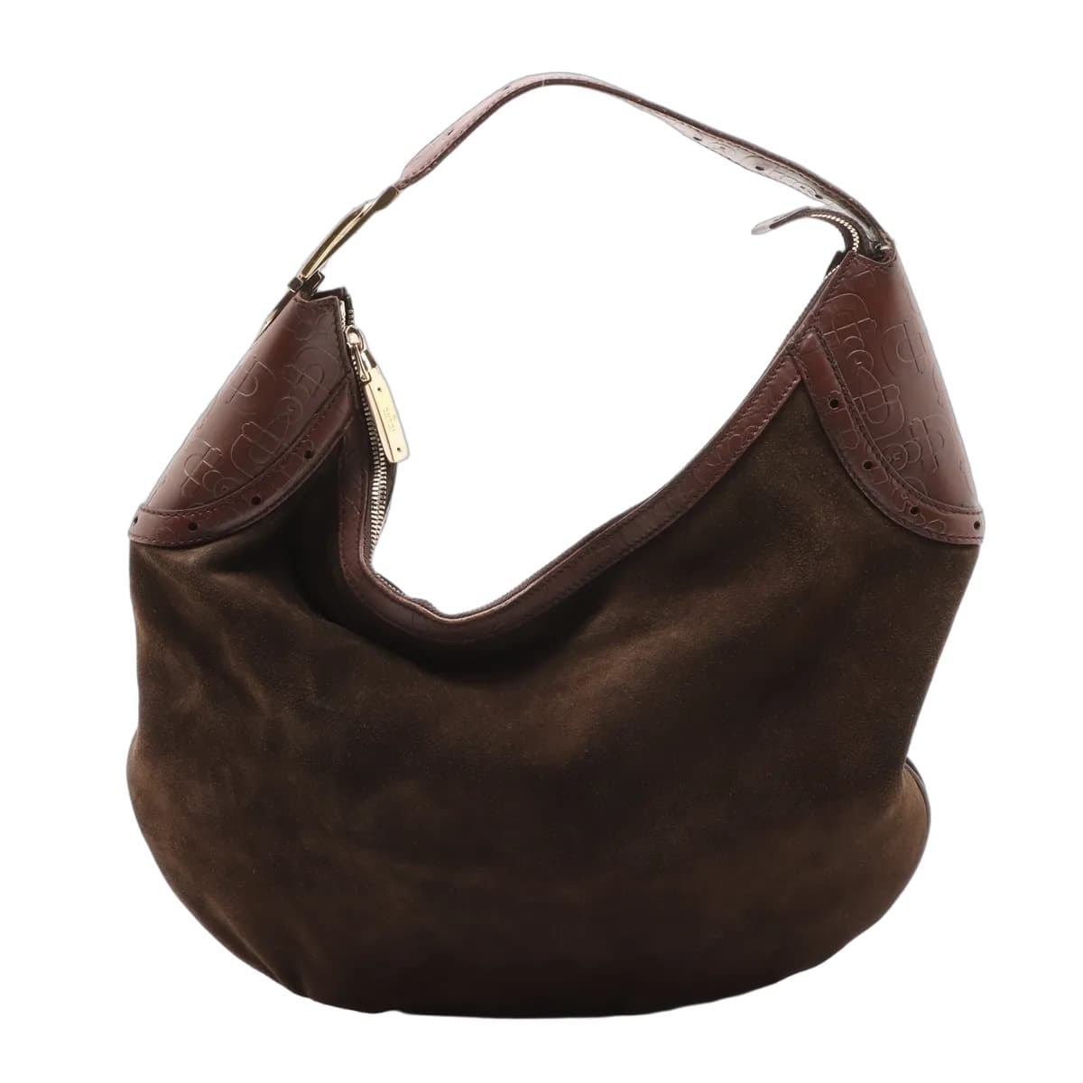 Gucci Horsebit Suede Shoulder Bag