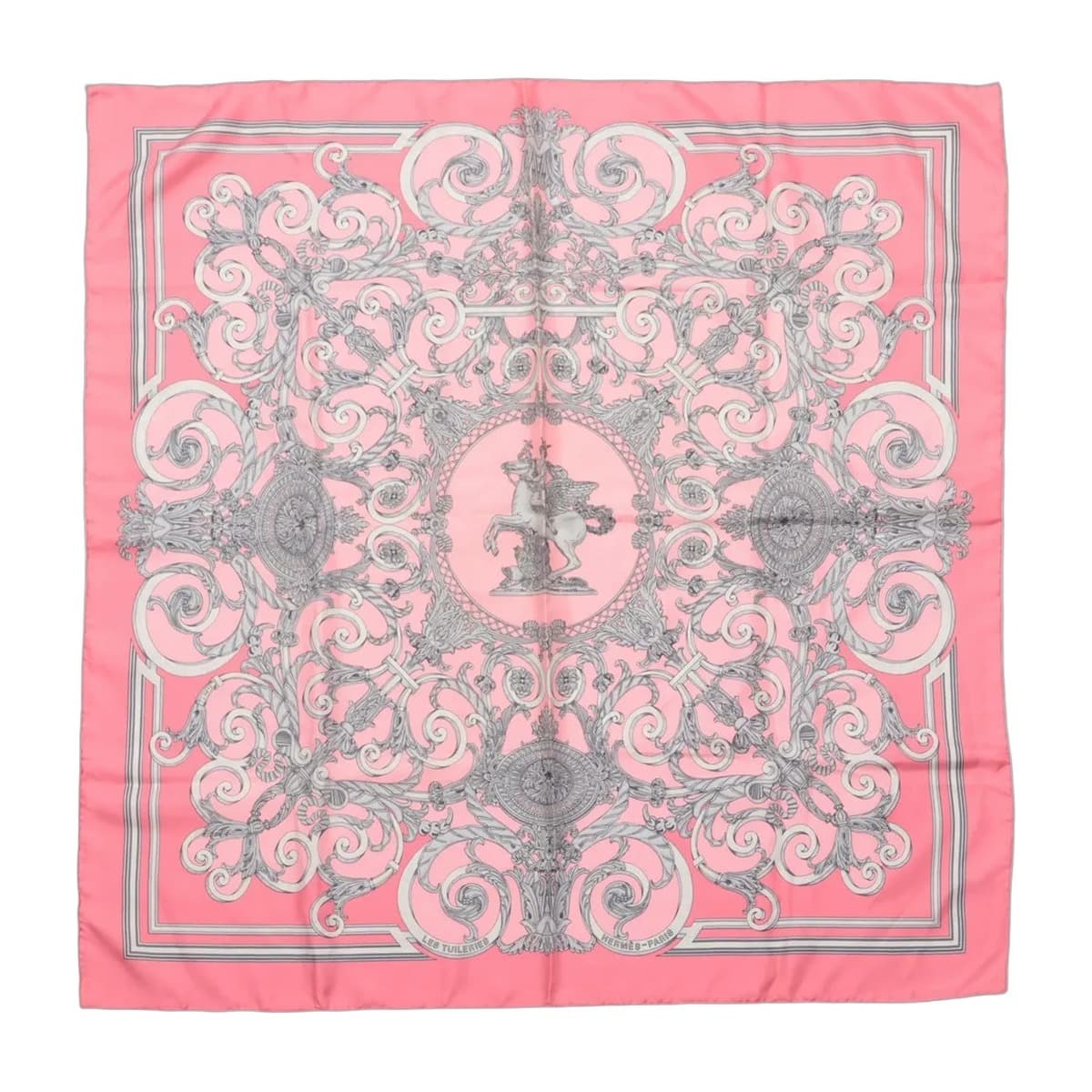 Hermès Carré 90 Les Tuileries Silk Scarf