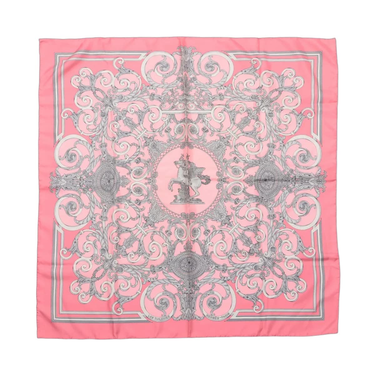 Hermès Carré 90 Les Tuileries Silk Scarf