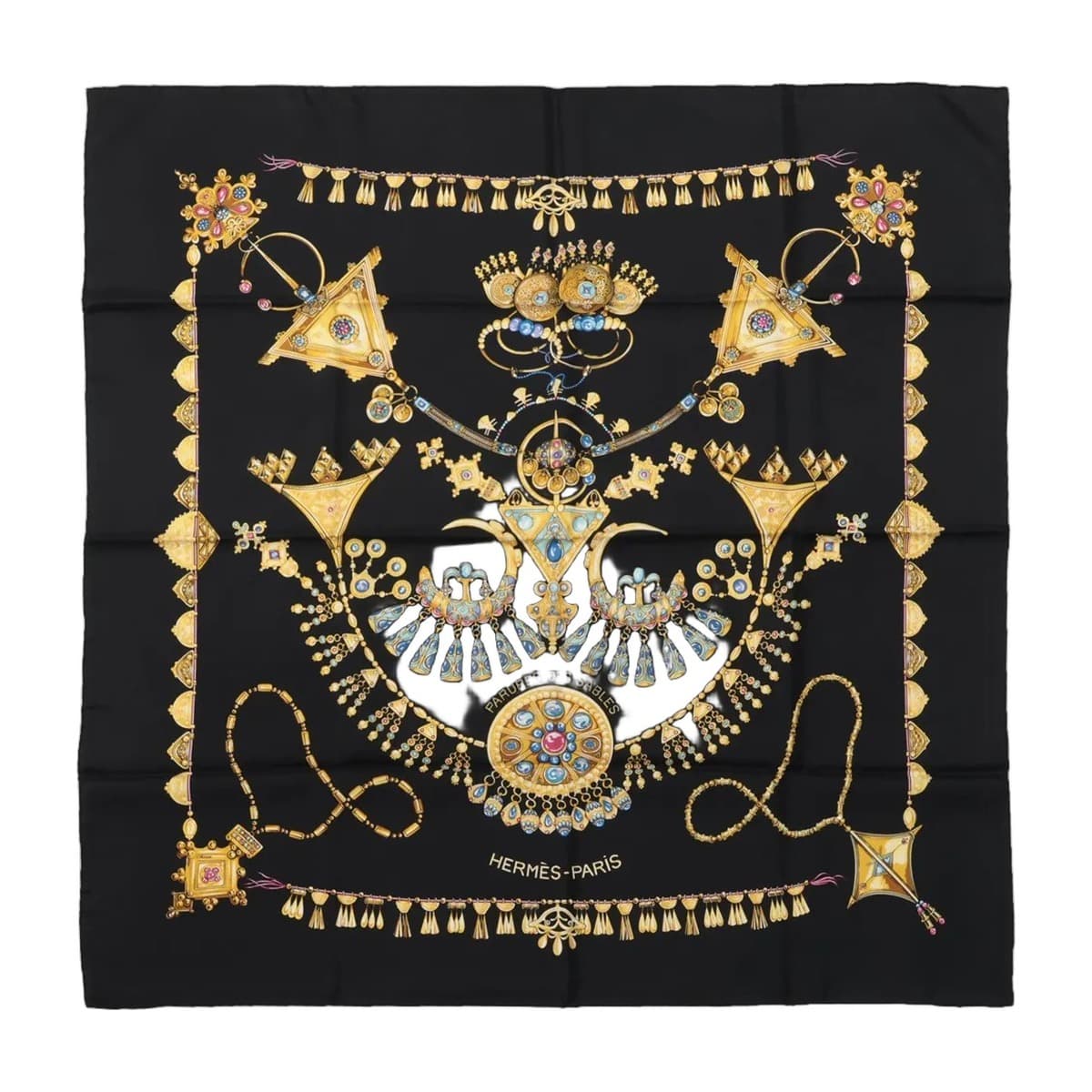 Hermès Carré 90 Parures des Sables Silk Scarf