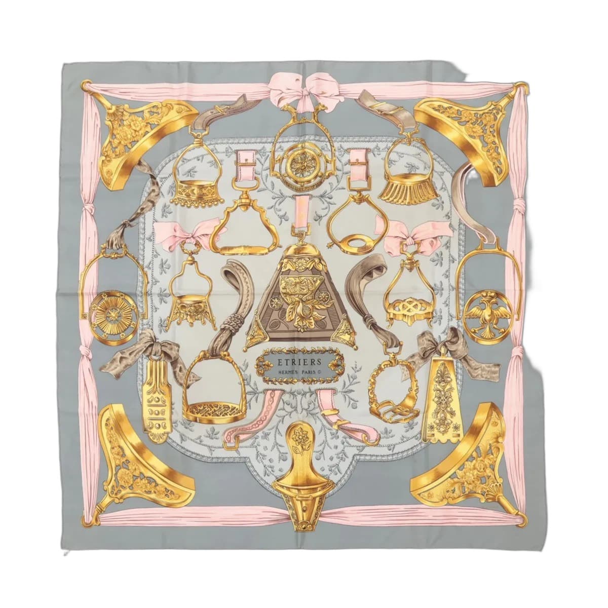 Hermès Carré 90 Étriers Silk Scarf