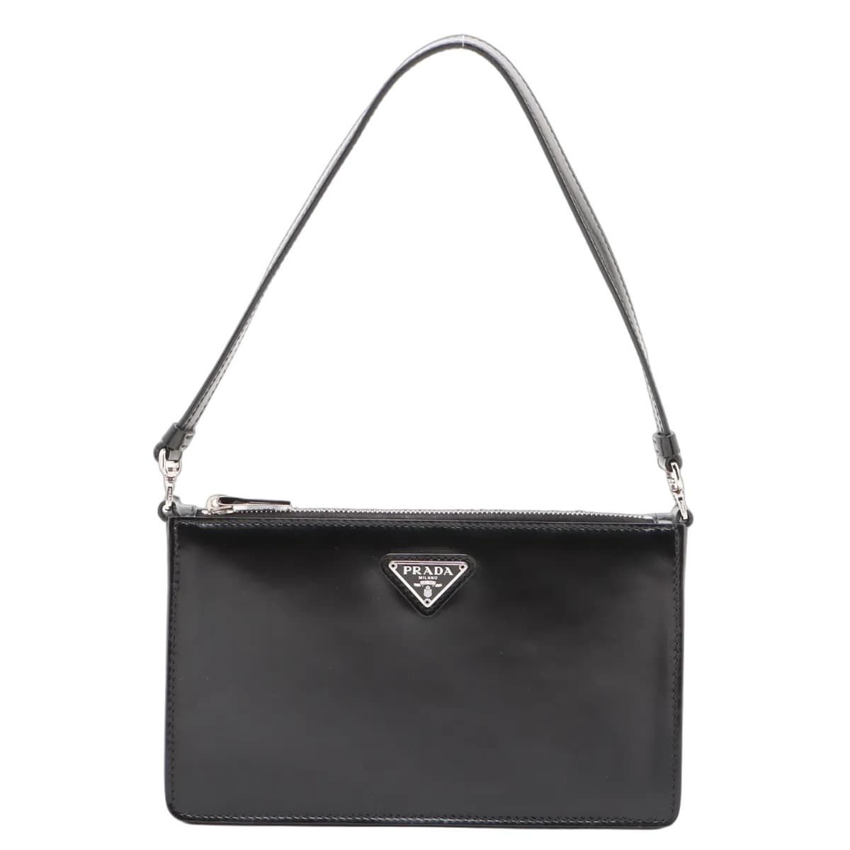 Prada Brushed Leather Shoulder Bag